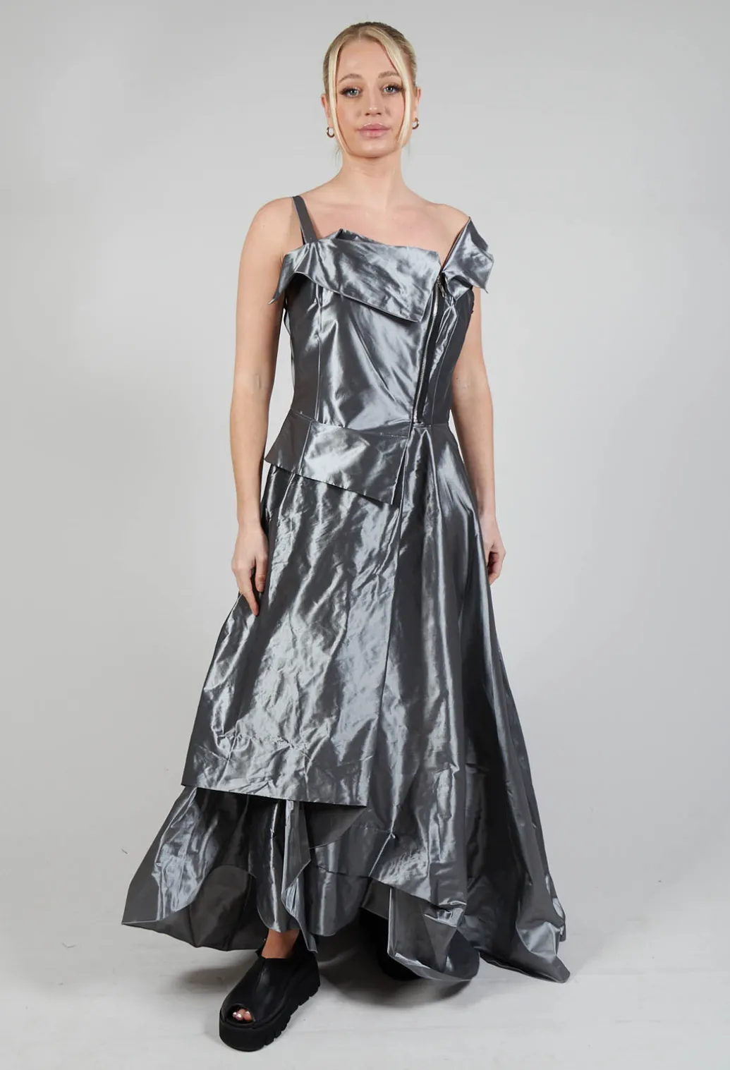 ONGO Dress in Silver