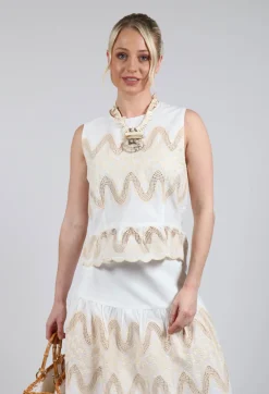 Onxy Top in Blanc