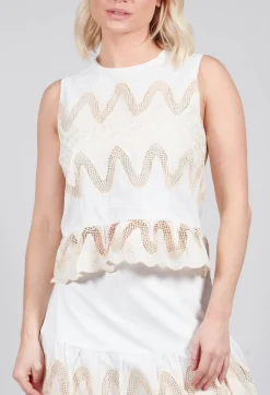Onxy Top in Blanc