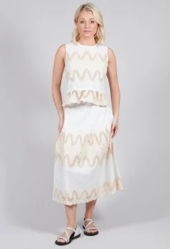 Onxy Top in Blanc