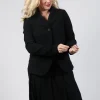 Open Arm Jacket in Black