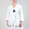 Open Collar Shirt in White