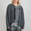 Open Front Cardigan in Grey