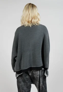 Open Front Cardigan in Grey