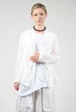 Open Front Jacket in White