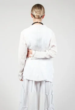 Open Front Jacket in White