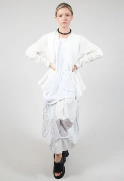 Open Front Jacket in White
