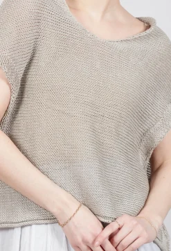 Open Knit Jumper in Dust