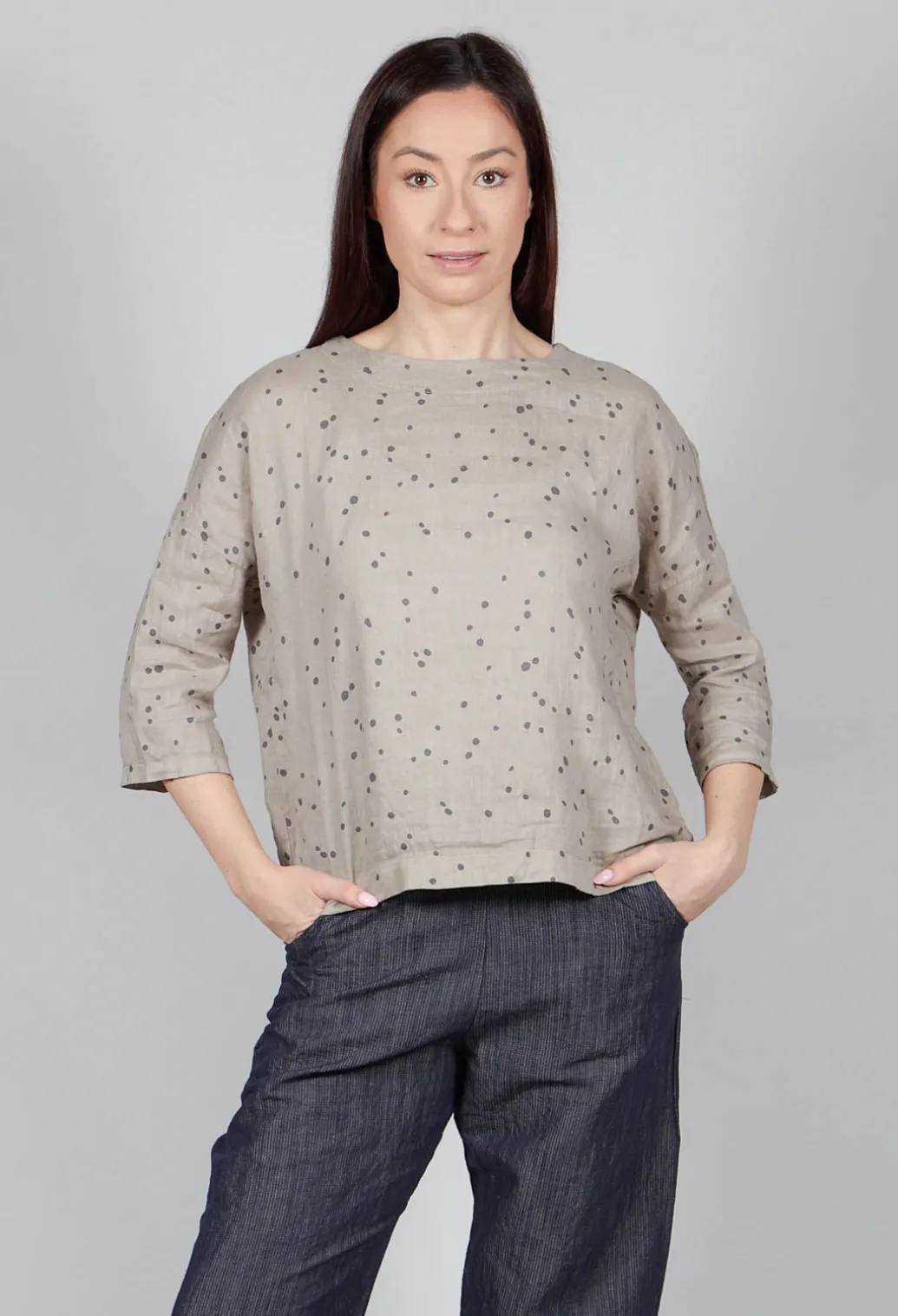 Orbita Ls Shirt In Carbone