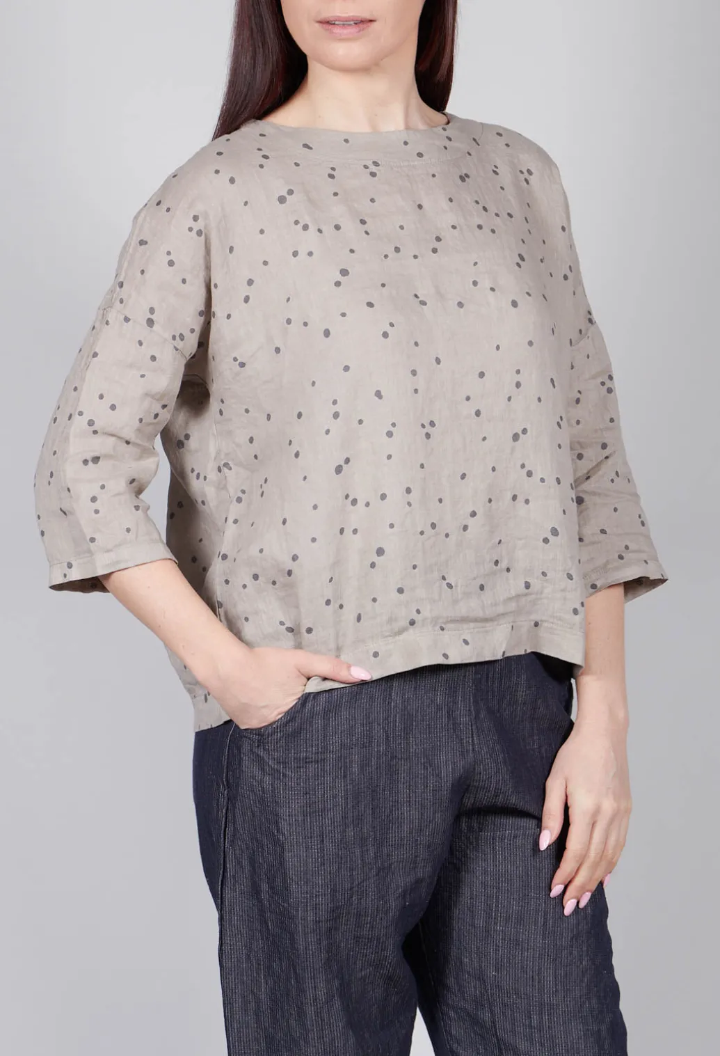 Orbita Ls Shirt In Carbone