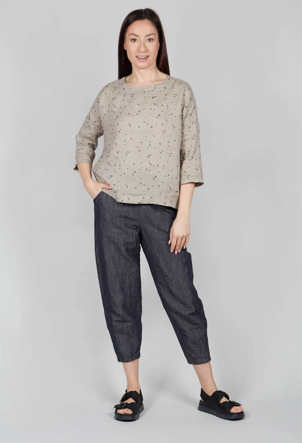 Orbita Ls Shirt In Carbone