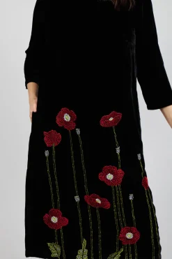 Oriana Dress in Poppy Black