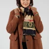 Oriental Wool Scarf in Apricot