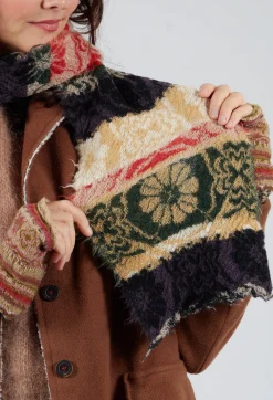 Oriental Wool Scarf in Apricot