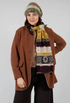 Oriental Wool Scarf in Mustard