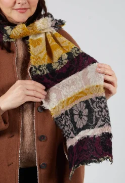 Oriental Wool Scarf in Mustard