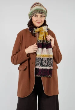 Oriental Wool Scarf in Mustard