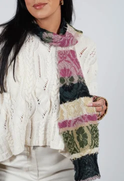 Oriental Wool Scarf in Orchid
