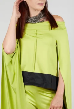 OSTA Shirt in Light Green Black