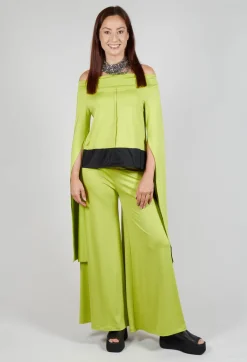 OSTA Shirt in Light Green Black