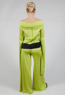 OSTA Shirt in Light Green Black
