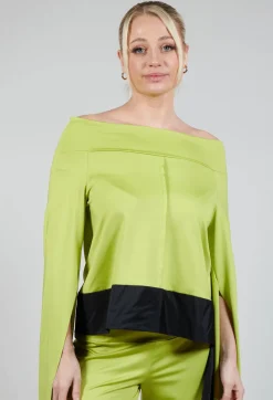 OSTA Shirt in Light Green Black