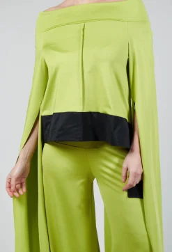 OSTA Shirt in Light Green Black