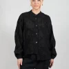 Over Shirt in Lana Folata Nero