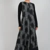 Overall Printed Jumpsuit in Black and White
