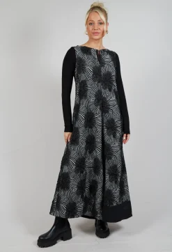 Overall Printed Jumpsuit in Black and White