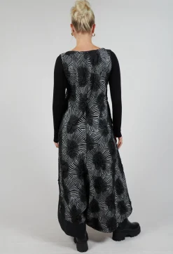 Overall Printed Jumpsuit in Black and White