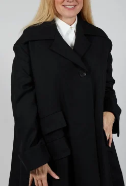 Overcoat in Degas Nero