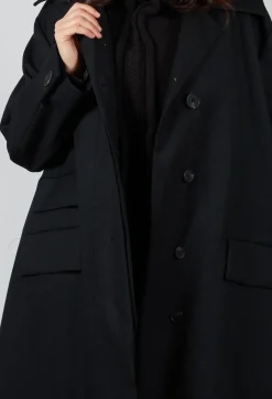 Overcoat in Degas Nero
