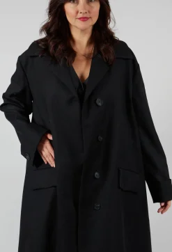 Overcoat in Degas Nero