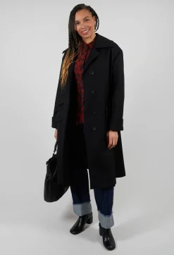 Overcoat in Degas Nero