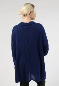Oversize Pullover in Gentian Blue