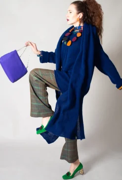 Oversize Pullover in Gentian Blue
