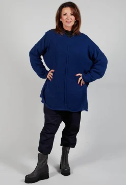 Oversize Pullover in Gentian Blue