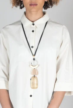 Oversized Cotton Shirt in Milk