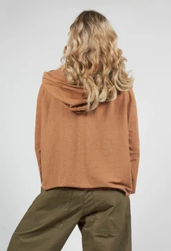 Oversized Hooded Cardigan F in Pottery