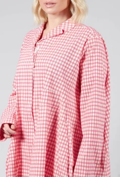 Oversized Lightweight Jacket in Cherry Check
