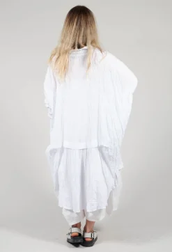 Oversized Longline Shirt in White