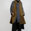 Oversized Panel Coat in Grey