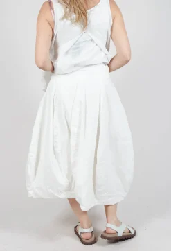 Oversized Pocket Skirt in Starwhite