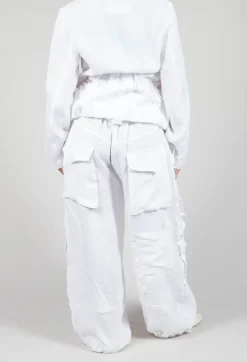 Oversized Pocket Trousers in White