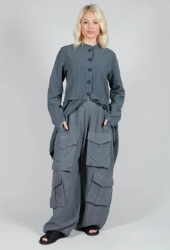 Oversized Pocket Trousers in Grey