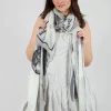 Oversized Print Scarf in Galaxy Print