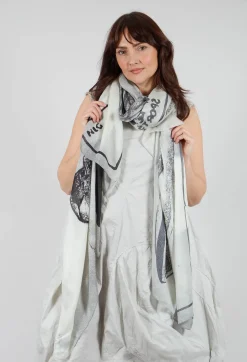 Oversized Print Scarf in Galaxy Print
