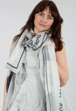 Oversized Print Scarf in Galaxy Print