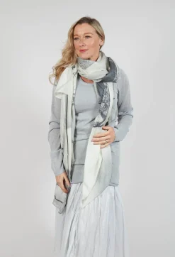 Oversized Print Scarf in Galaxy Print